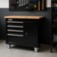 Bancada m�vel com 5 gavetas e porta lateral - RLL-277P