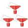 Garra euro pl�stica para mop �mido com 3 pe�as - MVGE211E