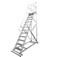 Escada plataforma de alum�nio 3.75 m com 14 degraus + patamar -
