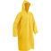 Capa de chuva em PVC laminado sem forro amarela